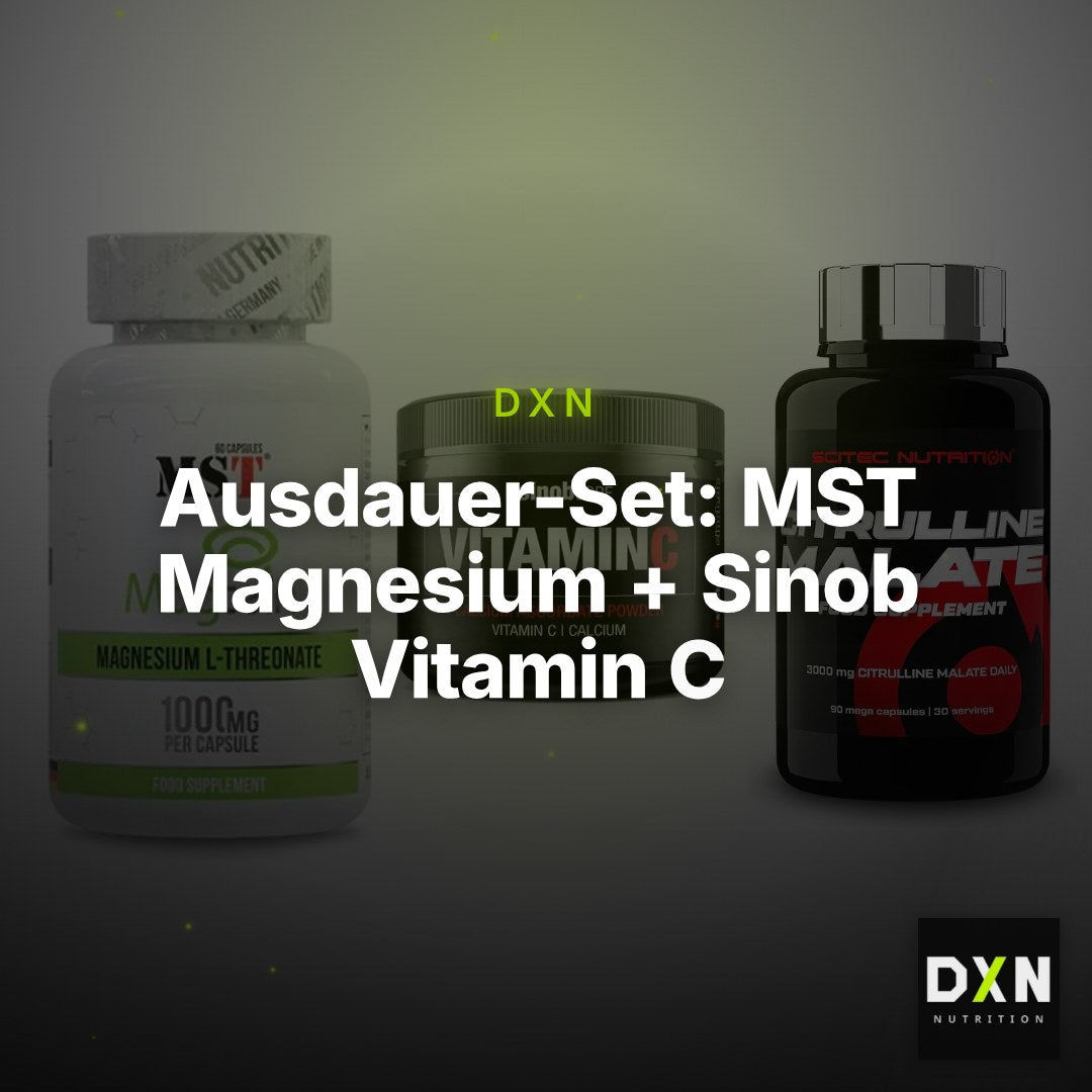 Ausdauer-Set: MST Magnesium + Sinob Vitamin C + Scitec Citrullin – Clean Showcase Plus