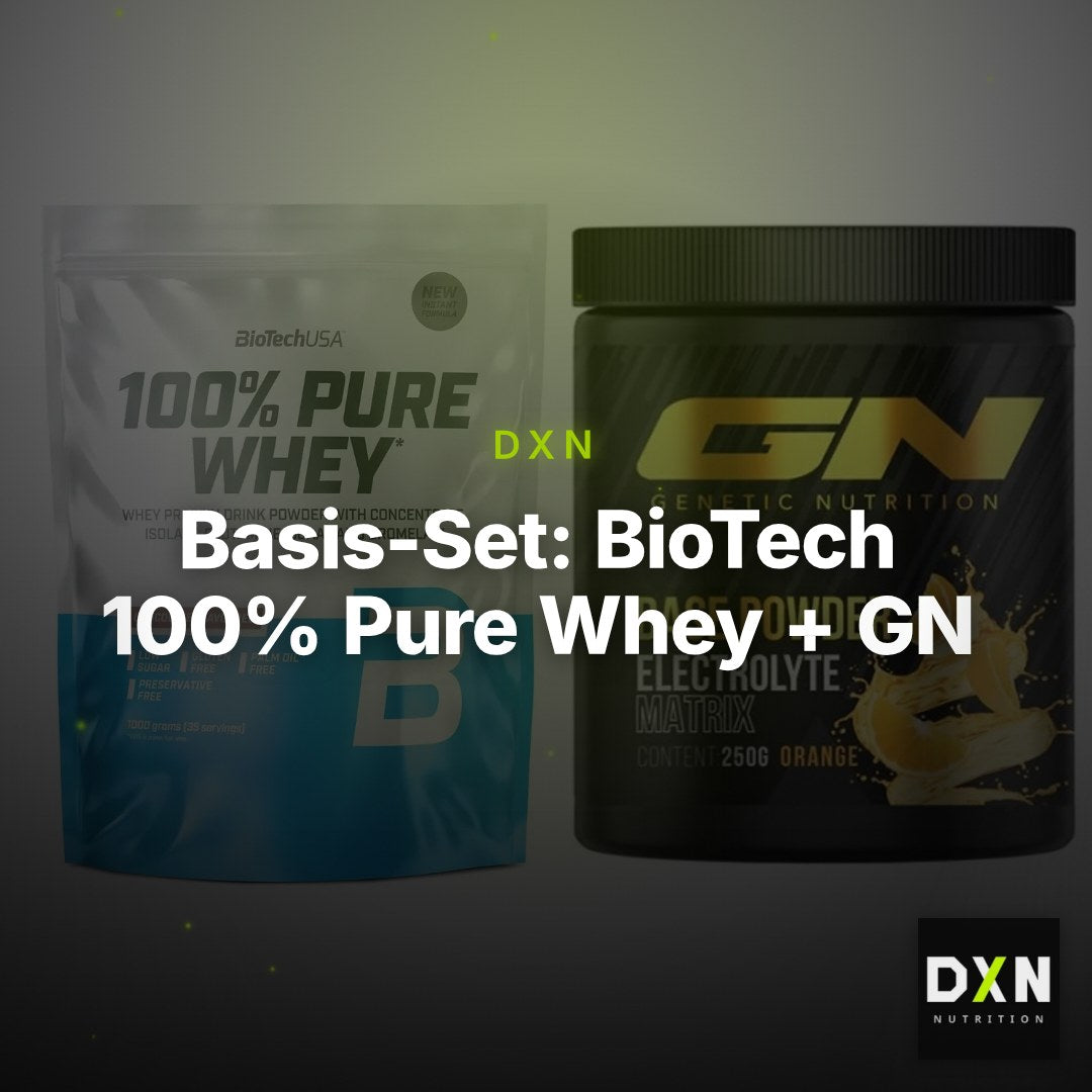 Basis-Set: BioTech 100% Pure Whey + GN Base Powder – Clean Showcase Plus