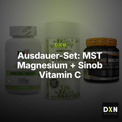 Ausdauer-Set: MST Magnesium + Sinob Vitamin C + BioTech Citrulli – Clean Showcase Plus