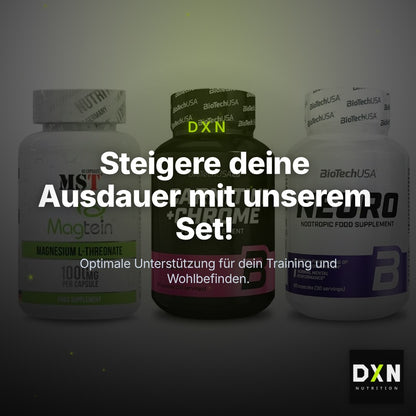 Ausdauer-Set: MST Magnesium + BioTech L-Carnit + BioTech Neuro – Clean Showcase Plus