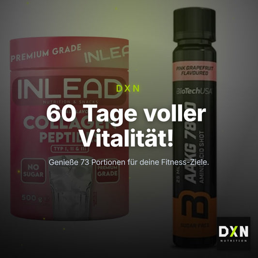 Aminosäuren-Zweimonatsvorrat: INLEAD Collagen – 60 Tage, 73 Portionen – Clean Showcase Plus