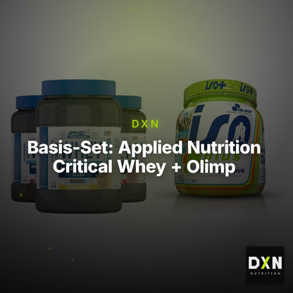 Basis-Set: Applied Nutrition Critical Whey + Olimp Iso Plus – Clean Showcase Plus