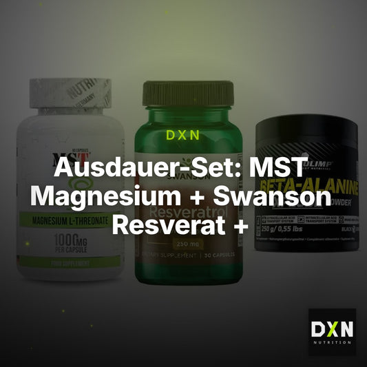 Ausdauer-Set: MST Magnesium + Swanson Resverat + Olimp Beta-Alani – Clean Showcase Plus