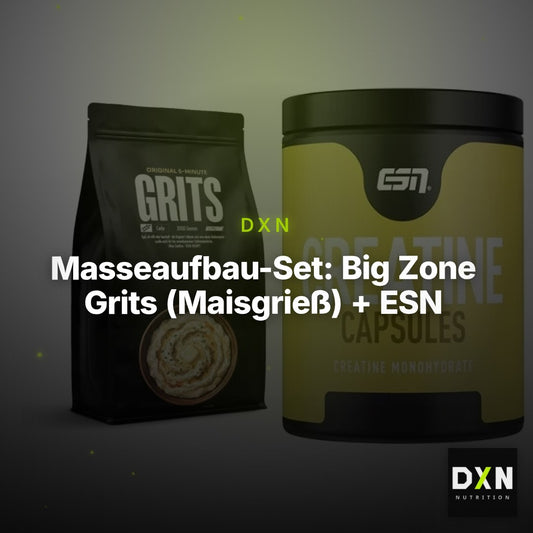 Masseaufbau-Set: Big Zone Grits (Maisgrieß) + ESN Ultrapure Creatine – Clean Showcase Plus