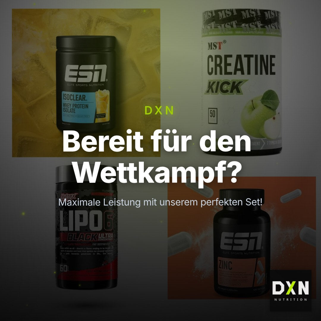 Wettkampfvorbereitung: ESN ISOCLEAR + MST Creatine + 2 weitere – Clean Showcase Plus