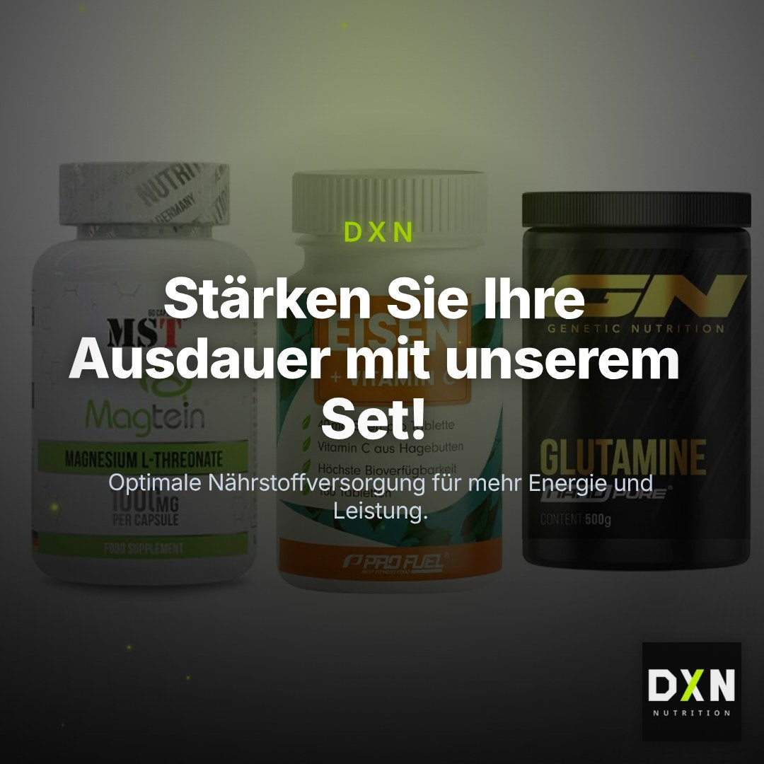 Ausdauer-Set: MST Magnesium + ProFuel EISEN + GN Nano Pure – Clean Showcase Plus
