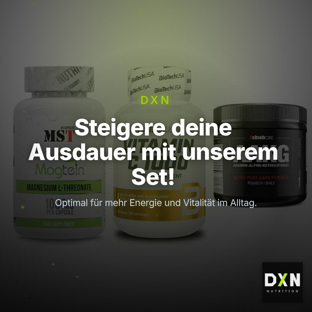 Ausdauer-Set: MST Magnesium + BioTech Vitamin + Sinob Core – Clean Showcase Plus