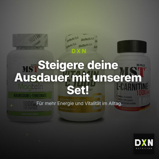 Ausdauer-Set: MST Magnesium + BioTech Vitamin + MST L-Carnitine – Clean Showcase Plus