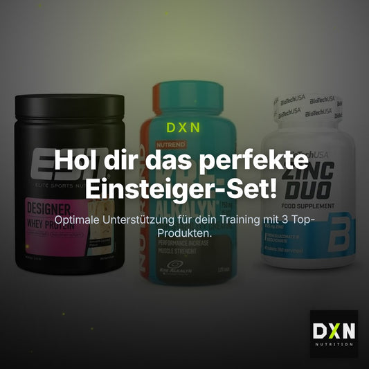 Einsteiger-Set: ESN Designer + Nutrend Kre-Alka + BioTech Zinc Duo – Clean Showcase Plus
