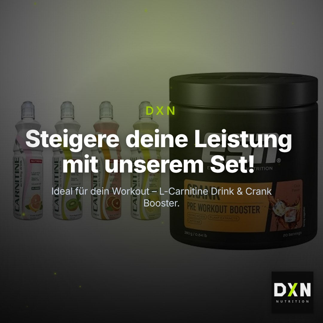 Cardio-Duo: Nutrend Activity L-Carnitine Drink + ESN Crank Booster – Clean Showcase Plus