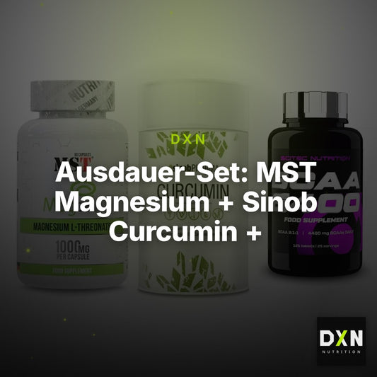 Ausdauer-Set: MST Magnesium + Sinob Curcumin + Scitec BCAA 6400 – Clean Showcase Plus