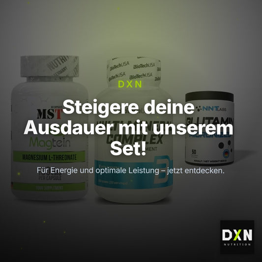 Ausdauer-Set: MST Magnesium + BioTech Multi + NNT Glutamin – Clean Showcase Plus