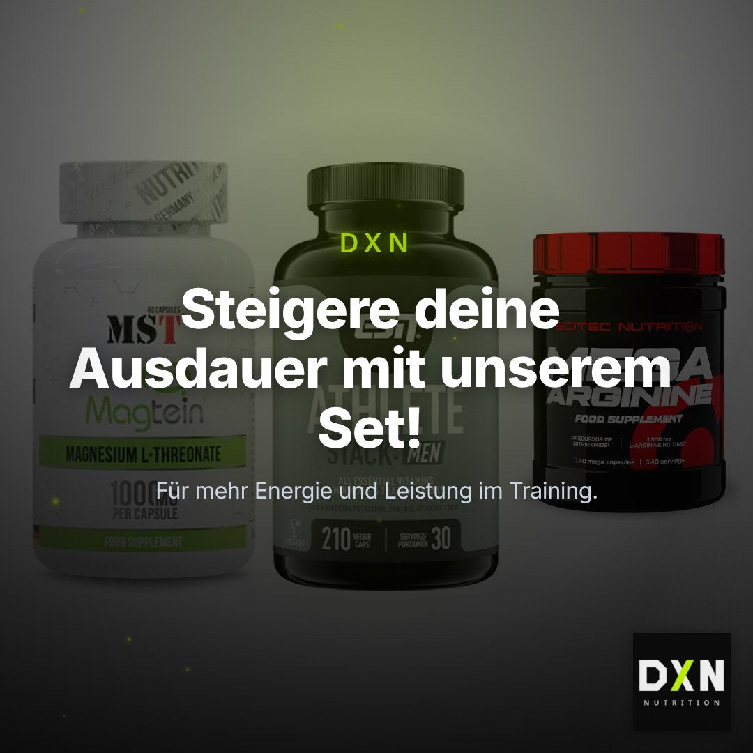Ausdauer-Set: MST Magnesium + ESN Athlete + Scitec Mega – Clean Showcase Plus