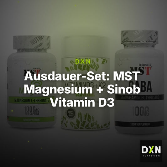 Ausdauer-Set: MST Magnesium + Sinob Vitamin D3 + MST GABA 1000mg – Clean Showcase Plus