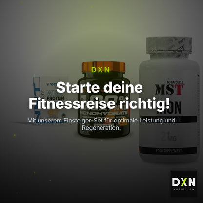 Einsteiger-Set: NNT Whey + Scitec Creatine + MST Iron Bisglyc – Clean Showcase Plus