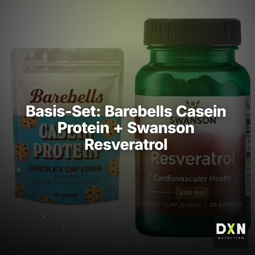 Basis-Set: Barebells Casein Protein + Swanson Resveratrol – Clean Showcase Plus