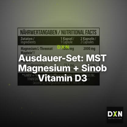 Ausdauer-Set: MST Magnesium + Sinob Vitamin D3 + MST Citrulline – Clean Showcase Plus