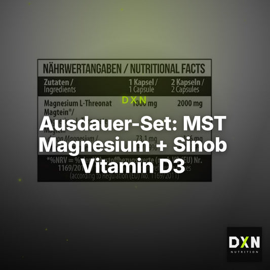 Ausdauer-Set: MST Magnesium + Sinob Vitamin D3 + MST Citrulline – Clean Showcase Plus