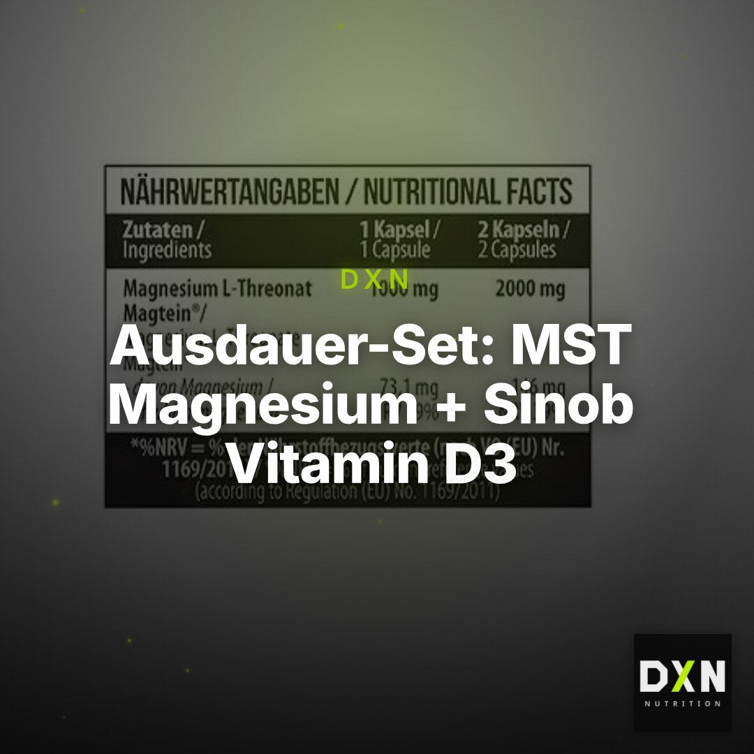 Ausdauer-Set: MST Magnesium + Sinob Vitamin D3 + MST Citrulline – Clean Showcase Plus