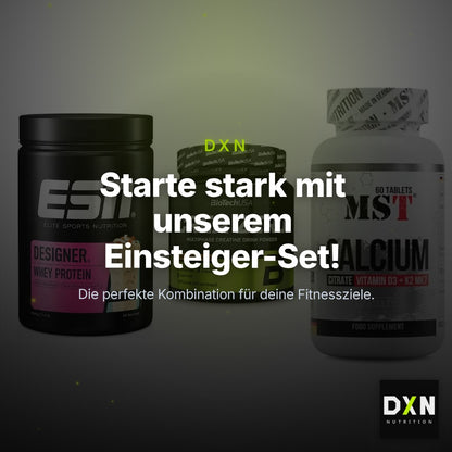 Einsteiger-Set: ESN Designer + BioTech Crea + MST Calcium – Clean Showcase Plus