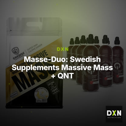 Masse-Duo: Swedish Supplements Massive Mass + QNT Carbo Load – Clean Showcase Plus