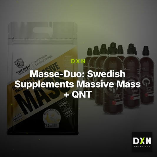 Masse-Duo: Swedish Supplements Massive Mass + QNT Carbo Load – Clean Showcase Plus