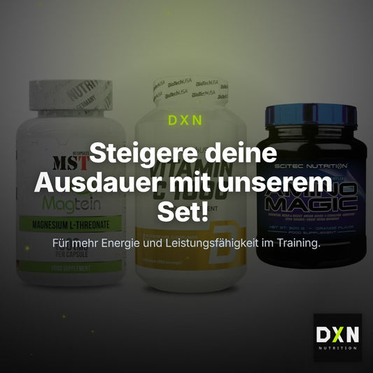 Ausdauer-Set: MST Magnesium + BioTech Vitamin + Scitec Amino – Clean Showcase Plus