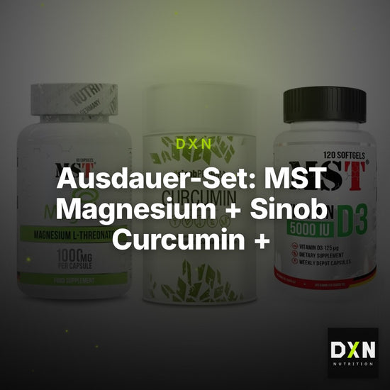 Ausdauer-Set: MST Magnesium + Sinob Curcumin + MST Vitamin D3 – Clean Showcase Plus