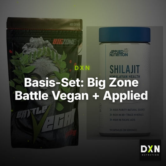 Basis-Set: Big Zone Battle Vegan + Applied Nutrition Shilajit – Clean Showcase Plus