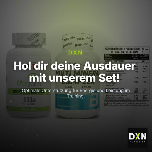 Ausdauer-Set: MST Magnesium + BioTech Multi + MST BCAA Zero – Clean Showcase Plus