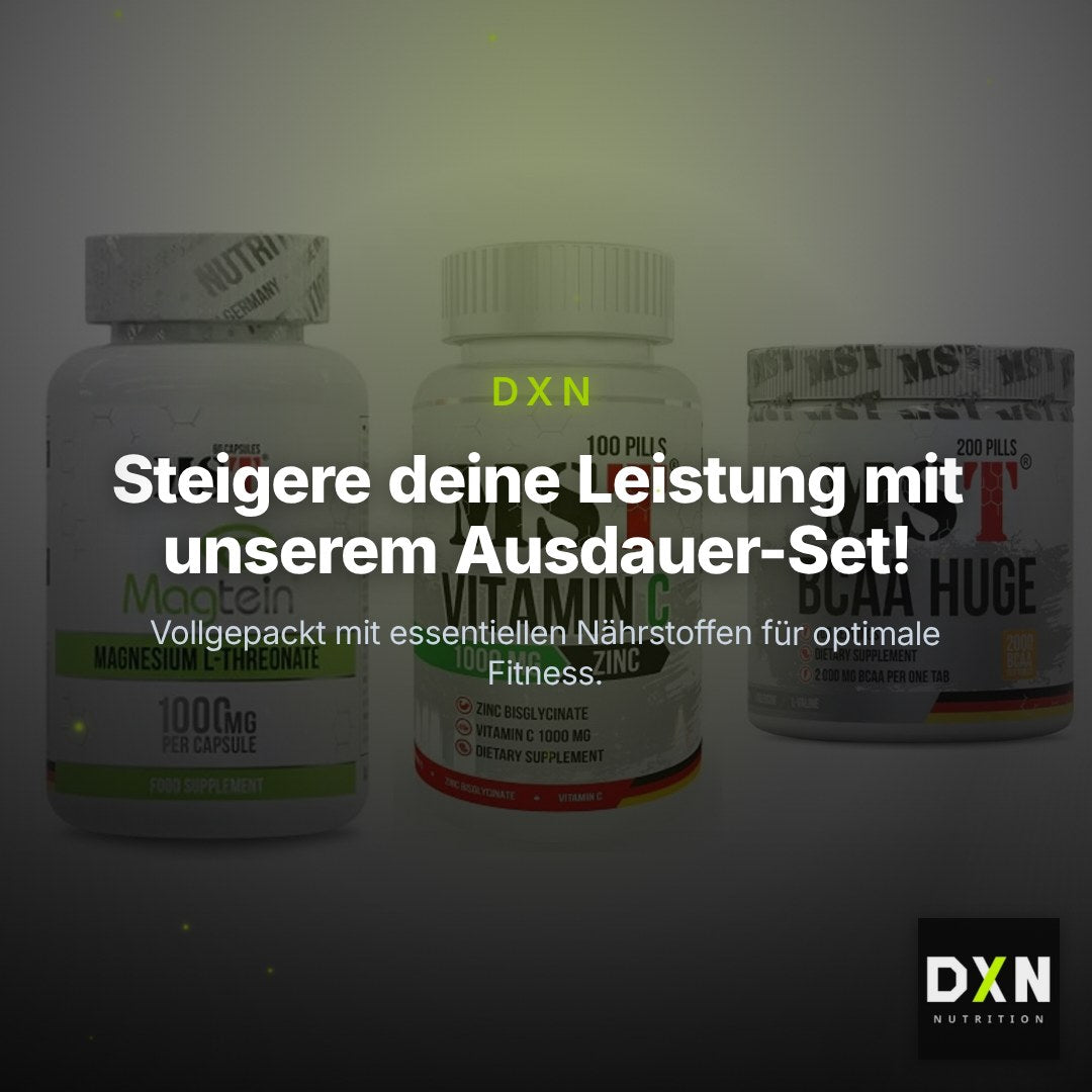 Ausdauer-Set: MST Magnesium + MST Vitamin C + MST BCAA Huge – Clean Showcase Plus