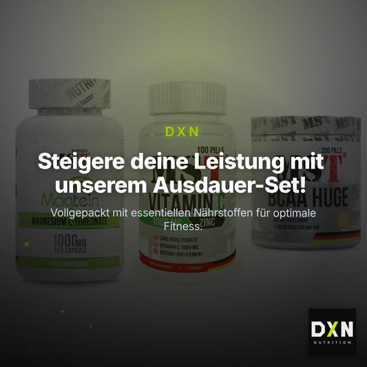 Ausdauer-Set: MST Magnesium + MST Vitamin C + MST BCAA Huge – Clean Showcase Plus