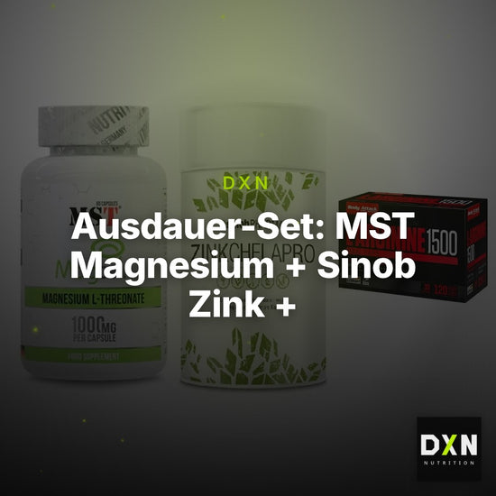 Ausdauer-Set: MST Magnesium + Sinob Zink + Body Attack – Clean Showcase Plus