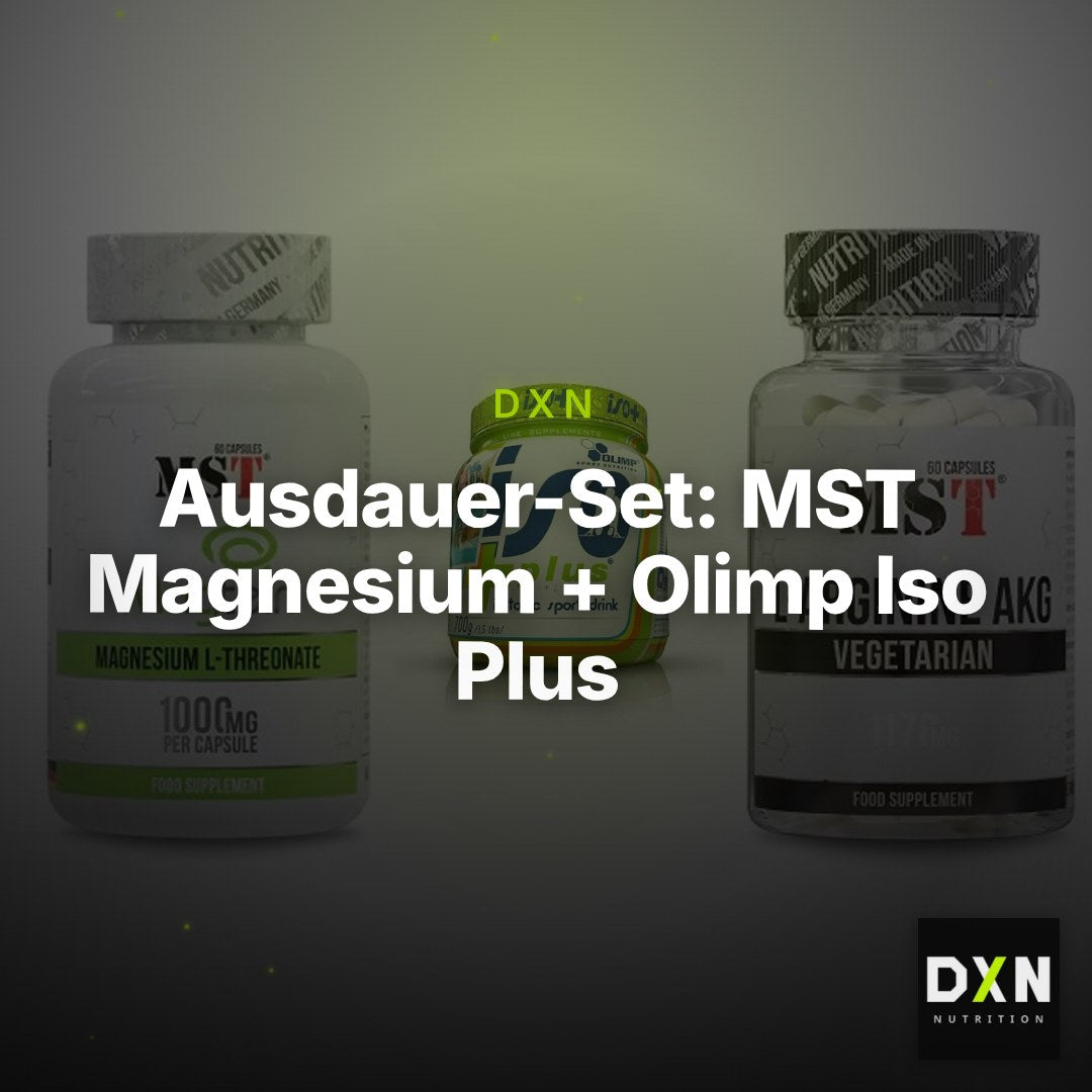 Ausdauer-Set: MST Magnesium + Olimp Iso Plus + MST Arginin AAKG – Clean Showcase Plus