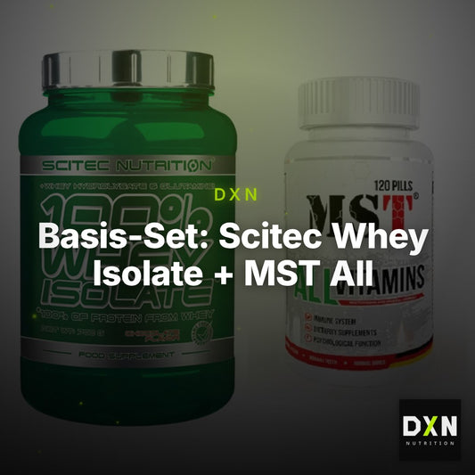 Basis-Set: Scitec Whey Isolate + MST All Vitamins 120 Tabl. – Clean Showcase Plus