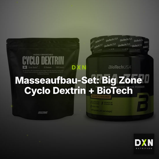 Masseaufbau-Set: Big Zone Cyclo Dextrin + BioTech Crea Zero – Clean Showcase Plus