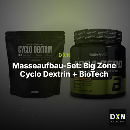 Masseaufbau-Set: Big Zone Cyclo Dextrin + BioTech Crea Zero – Clean Showcase Plus