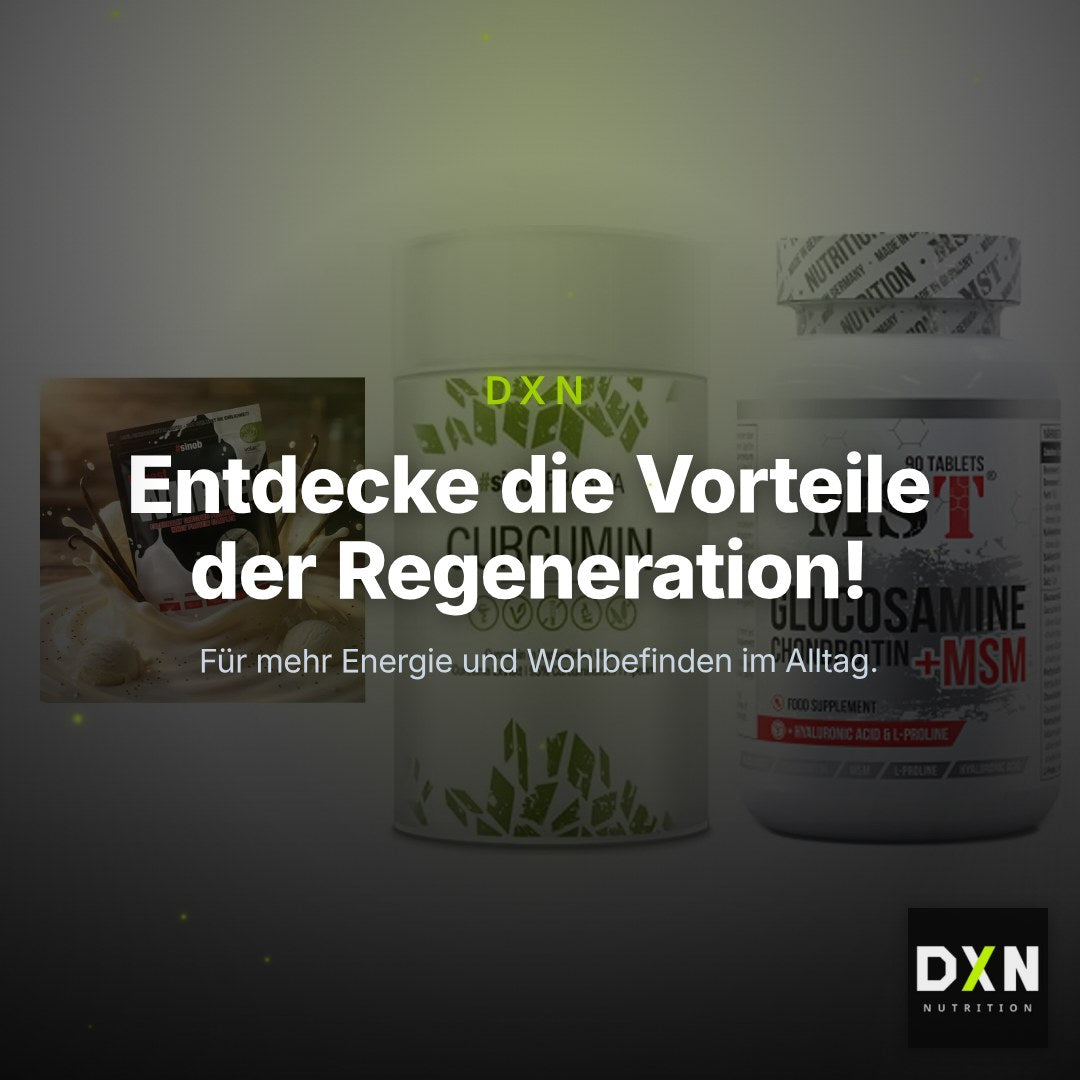 Regenerations-Set: Sinob Honest + Sinob Curcumin + MST Glucosamine – Clean Showcase Plus