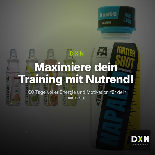 Booster-Trainingsvorrat: Nutrend Activity – 60 Tage, 80 Portionen – Clean Showcase Plus