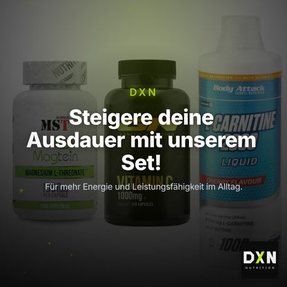 Ausdauer-Set: MST Magnesium + GN Vitamin C + Body Attack – Clean Showcase Plus