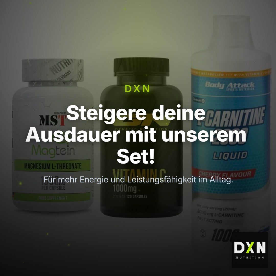 Ausdauer-Set: MST Magnesium + GN Vitamin C + Body Attack – Clean Showcase Plus