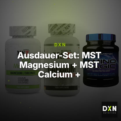 Ausdauer-Set: MST Magnesium + MST Calcium + Scitec Amino – Clean Showcase Plus