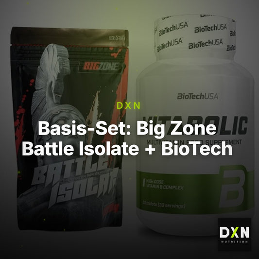 Basis-Set: Big Zone Battle Isolate + BioTech Vitabolic 30 Tabl. – Clean Showcase Plus