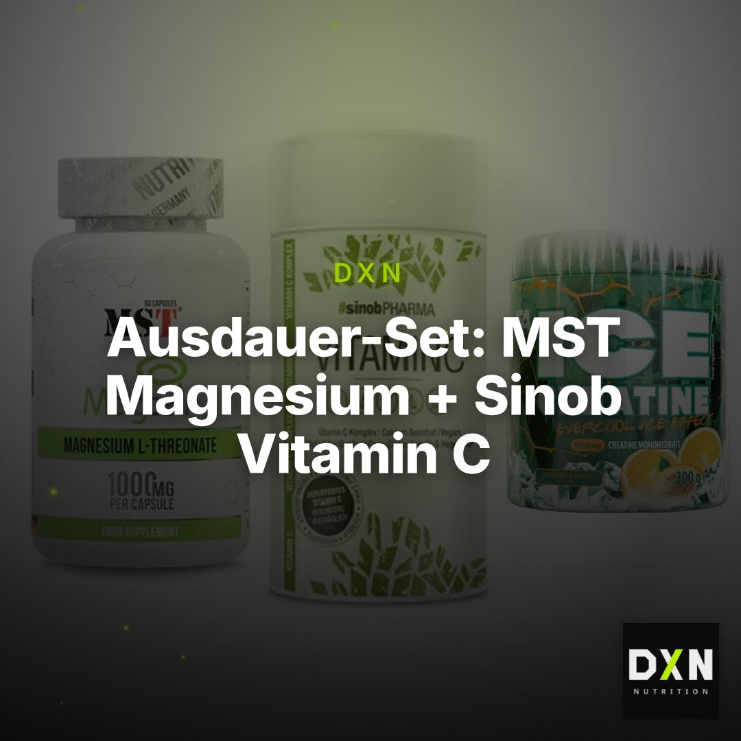 Ausdauer-Set: MST Magnesium + Sinob Vitamin C + FA Nutrition ICE – Clean Showcase Plus