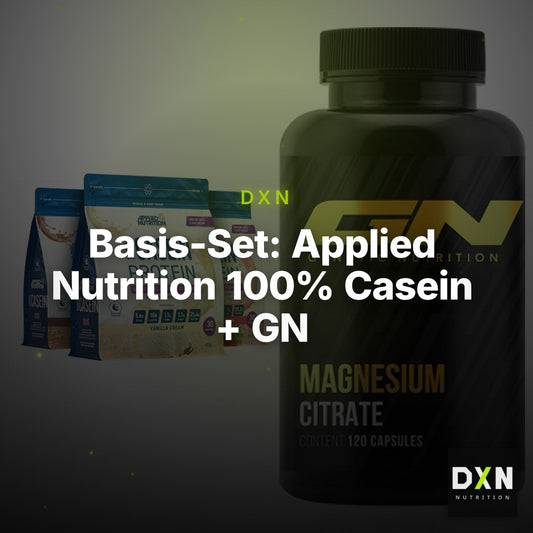 Basis-Set: Applied Nutrition 100% Casein + GN Magnesium Citrate – Clean Showcase Plus