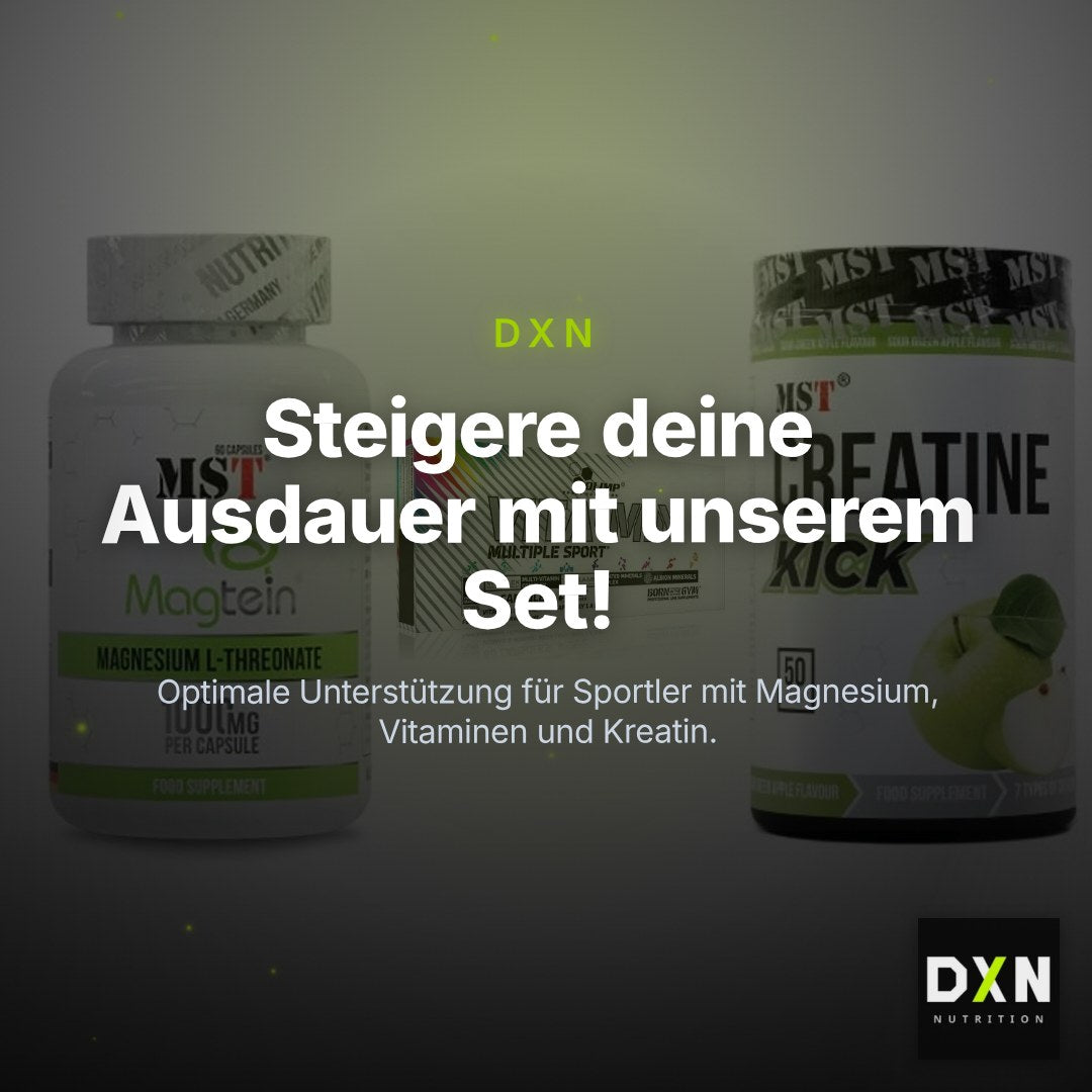 Ausdauer-Set: MST Magnesium + Olimp Vita-Min + MST Creatine – Clean Showcase Plus