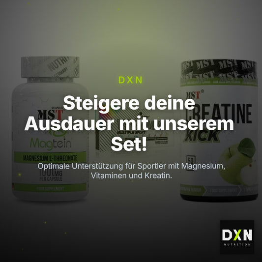 Ausdauer-Set: MST Magnesium + Olimp Vita-Min + MST Creatine – Clean Showcase Plus
