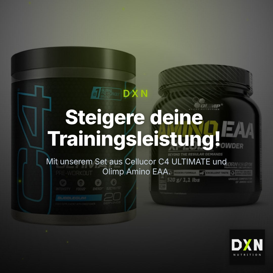 Trainings-Set: Cellucor C4 ULTIMATE 20 + Olimp Amino EAA Xplode – Clean Showcase Plus