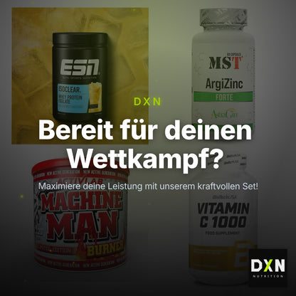Wettkampfvorbereitung: ESN ISOCLEAR + MST ArgiZinc + 2 weitere – Clean Showcase Plus