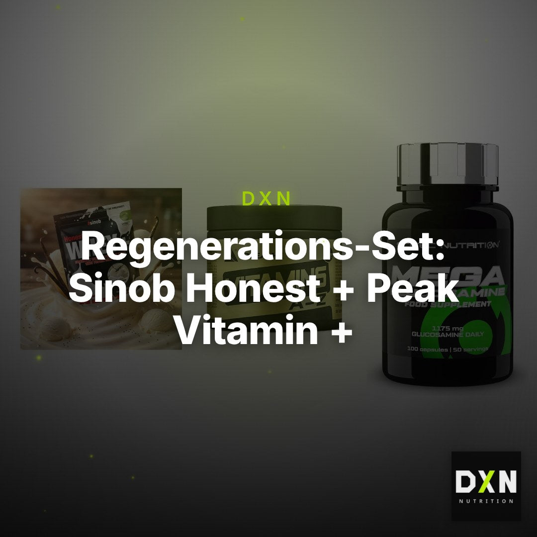 Regenerations-Set: Sinob Honest + Peak Vitamin + Scitec Mega – Clean Showcase Plus